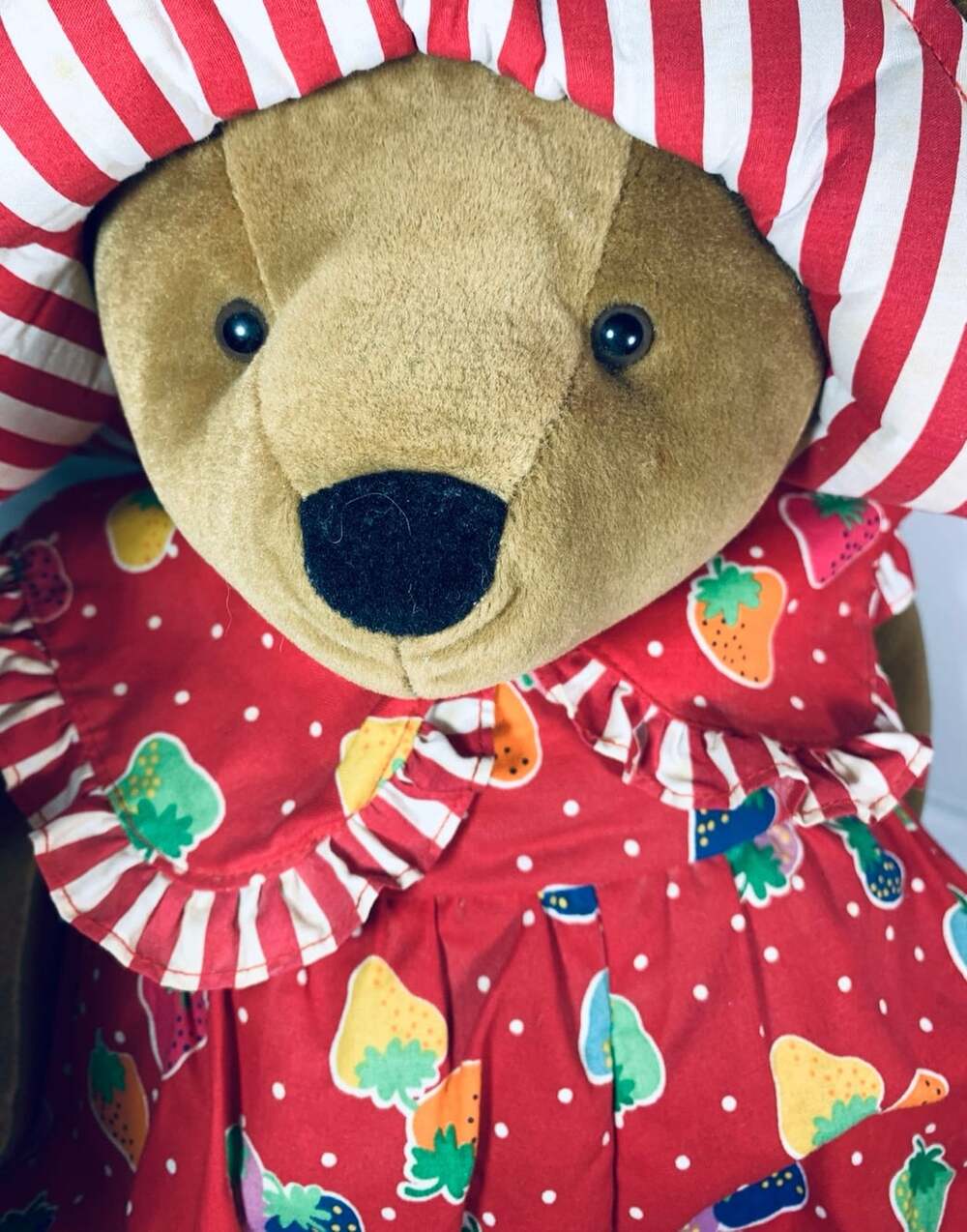 Russ Bear County USA Strawberry Shortcake vintage plush